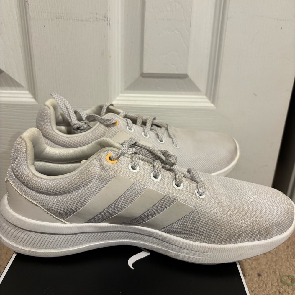 adidas Gray Sneakers with Soft Material and Cushioned Sole